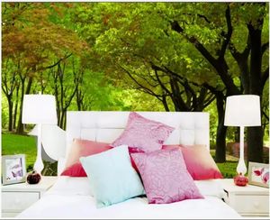 Papier Peint Personnalisé Moderne 3d Belle Grande Murale d'<span class=keywords><strong>Avenue</strong></span> Bordée d'Arbres Décor à la Maison Papier Peint Photo Pour le Salon - Product Image 3