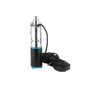 Bomba de tornillo agrícola Solar con cepillo de 48V CC de alta potencia, bomba de agua de pozo profundo sumergible con toma de corriente de 24V para riego - Product Image 1