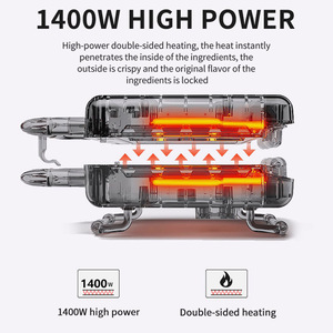 Electric Pancake Maker 1400W Non-Stick 4 Slots Griddle For Breakfast Cooking - Product Image 4