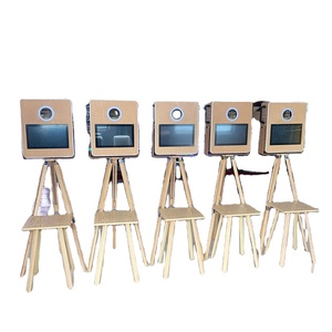 ตู้โชว์ภาพถ่ายอัตโนมัติทำจากไม้ย้อนยุคพร้อมเครื่องพิมพ์และกล้องงานปาร์ตี้ประกอบง่ายใช้ในคลังสินค้าของสหรัฐอเมริกา - Product Image 6