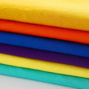 Großhandel besten baumwollgewebe-Stock Stoff Bestseller 100% Baumwolle Lycra gestrickt Single Jersey Stoff für T-Shirt