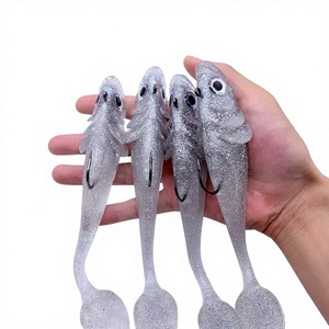 WildTrek 19,5 cm 95 g Leurre souple biomimétique bionique de type poisson plombé, 5 couleurs, produit transfrontalier très vendu, pour la pêche au poisson baleine. - Product Image 1