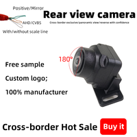 Caméra Universelle Grand Angle Panoramique AHD Fisheye HD pour Aide à la Marche Arrière avec Vision Nocturne et Double Signal pour Écran Android de Voiture