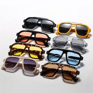 Gafas de Sol de Gran Tamaño con Logotipo Personalizado, Estilo Vintage 2025, Montura Cuadrada, Protección UV400, Gafas de Sol de Piloto para Hombre y Mujer - Product Image 4