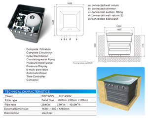 โรงงานผลิต Pikes PK8035A ตัวกรองสระว่าย<span class=keywords><strong>น้ำ</strong></span>ไฟเบอร์กลาสคุณภาพดี ขนาดกะทัดรัด <span class=keywords><strong>สำหรับ</strong></span>สระว่ายน้ำใต้ดิน แบบกรองทราย - Product Image 5