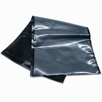 Sacs d'emballage sous vide à texture noire personnalisés, barrière lumineuse, gaufrés, pour la conservation de la viande congelée et des aliments secs