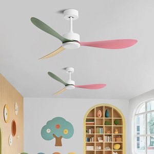 <b>Ceiling</b> <b>Fan</b> With Colorful Blades Dc Motor Quiet Design For Home Living Room Office Kindergarten Use - Product Image 1