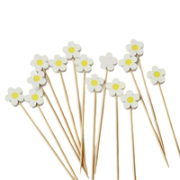 Mini brochettes en bambou écologiques jetables pour la décoration de buffets de fruits, de mariages et de cupcakes