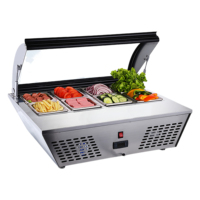Présentoir de viande de comptoir en Offre Spéciale Présentoir de fruits de mer de bar à salade de réfrigérateur