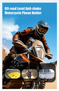 Support de téléphone pour moto Kewig IP66 étanche, rotation à 720°, antichoc, magnétique, 4 verrous, en alliage d'aluminium - Product Image 5