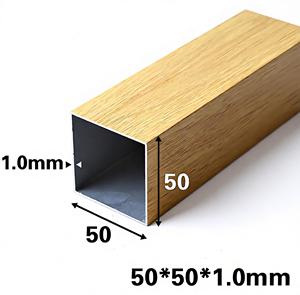 Prix direct usine – <span class=keywords><strong>Tube</strong></span> carré en alliage d'aluminium sur mesure pour plafond à lattes artistique et moderne, idéal pour salon ou espace ouvert - Product Image 2