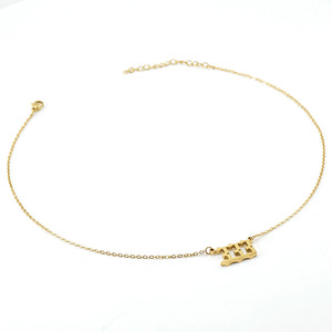 ZOGXIN 666 Number Pendant Necklace Stainless Steel Gold Plated For Women Gift Fashion Jewelry - Product Image 4