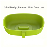 Ensemble de supports pour sucettes glacées pour tout-petits avec étui de rangement, bac anti-goutte profond et paille, moules à crème glacée réutilisables en silicone pour enfants (6 couleurs)