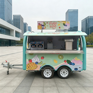 Remolque de Comida Móvil Pequeño Estándar Europeo de un Solo Eje, Totalmente Equipado, para Helados, Algodón de Azúcar, Crepas y Otros Snacks - Product Image 1