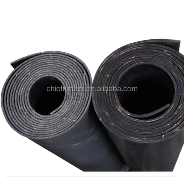 Chief Rubber cloth / nylon Reinforced black Rubber Sheet With Cloth Insertion