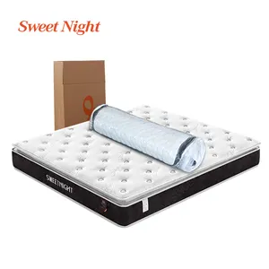 Tissu tricoté argent matelas pliant en mousse costco nouveau ensemble de matelas en latex mobilier de matelas de printemps