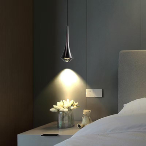 Lámpara Colgante LED Moderna, Delgada y Larga, Altura Ajustable, Alto CRI 90, para Dormitorio, Mesita de Noche, Bar, Restaurante, Aluminio - Product Image 2