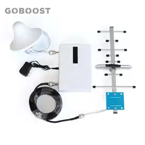 Goboost upgrade clip tri band repeater GDW 900 1800 2100MHz gsm mobile 4g signal repeater