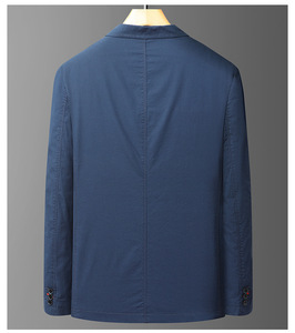 Automne et hiver <span class=keywords><strong>velours</strong></span> pied de poule Nylon élastique épaissi hommes <span class=keywords><strong>costume</strong></span> décontracté jeunesse coupe ajustée sans fer hommes <span class=keywords><strong>costume</strong></span> <span class=keywords><strong>veste</strong></span> - Product Image 4