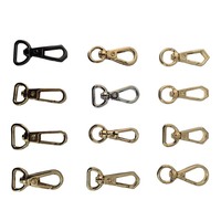 Accessoires de quincaillerie de sac en gros 10mm boucle à crochet en métal couleur argent boucle de chien