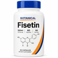Capsules OEM de Fisetine et de Piperine, Extrait de Poivre Noir, Flavonoïde Biodisponible, Anti-âge, Étiquette Privée Personnalisée, Végétalien