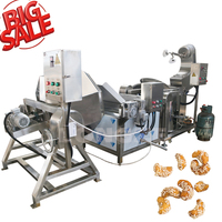 Machine de caramélisation automatique de noix d'arachide et d'amande de bonne qualité industrielle commerciale ligne de production enduite de traitement de friture