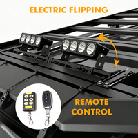 Support inclinable électrique réglable 12V/24V avec boutons de télécommande, adapté aux SUV, camions 4x4, calandres de voiture et montage sur toit