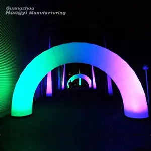 LED cầu vồng quảng cáo inflatables arches cho âm nhạc bên buổi hòa nhạc trang trí