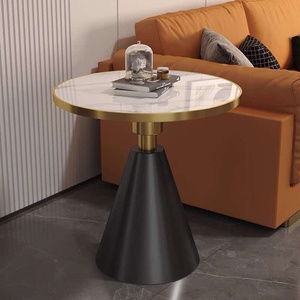 Hot Selling Metal Frame Round Cafe <b>Table</b> Modern Coffee <b>Table</b> Side <b>Table</b> for Living Room - Product Image 3