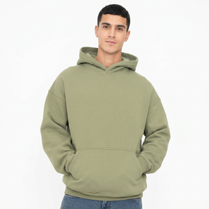 Sudadera con capucha de algodón para hombre, manga larga, ropa de invierno, tendencia actual, tallas grandes, para chicos, con bordado. - Product Image 1