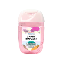 Désinfectant pour les mains liquide parfumé antibactérien en format poche, marque privée personnalisée, avec glycérine, 30 ml