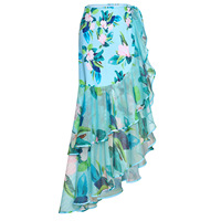 Baishiwei 2025 Sexy 2 pièces à manches longues éruption garde + robe longue pour les femmes été imprimé fleuri à volants robe maillots de bain vêtements de plage