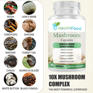 Capsules de champignons OEM ODM avec Crinière de lion pour le soutien immunitaire et l'amélioration de l'énergie, Capsules de champignons Agaricus Blazei - Product Image 4