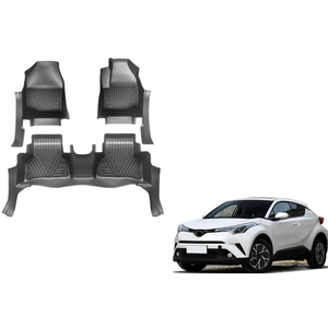 พรมปูพื้นรถยนต์ TPE แบบสั่งทำพิเศษสำหรับ Toyota CHR ปี 2020 |   แผ่นรองพื้นกันน้ำทุกสภาพอากาศ ชุดเต็ม ของแท้จากโรงงาน - Product Image 1