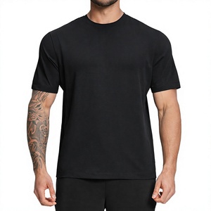 Camiseta Deportiva Unisex de Manga Corta, Corte Regular, para Entrenamiento al Aire Libre, Secado Rápido, Lisa, Teñida, de Spandex/Algodón, Malla Transpirable, Sólida - Product Image 3