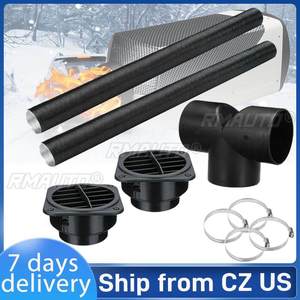 Conjunto de conductos de aire de 75 mm para calefacción de coche, camión o furgoneta, compatible con calentadores diésel de estacionamiento Webasto, Eberspächer y Propex - Product Image 1