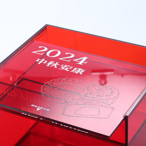 カラーアクリルボックスカスタムブルーレッドグリーンイエローオレンジカラフルパースペックスルーサイト収納ボックスディスプレイケース - Product Image 4