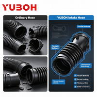 YUBOH 17228-RGW-A00 Tuyau d'admission d'air pour Honda Odyssey 2005-2010 3.5L V6 | OEM avec pinces Tube débit d'air 17228-RGW-A00
