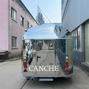 Chariot de restauration mobile en acier inoxydable de 4 m pour café et aliments, idéal pour les snacks de rue et les boissons – Grande vente ! - Product Image 5