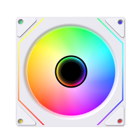 Ventilador AntarcChill Factory de 4 Pines PWM Silencioso ARGB de 120 mm para Caja de PC, Enfriador de CPU, Ventilador RGB de 5 V y 3 Pines para Juegos