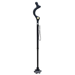 Canne pliante en forme de tête de lapin, 105-127cm, télescopique, portable, en alliage d'aluminium, pour personnes âgées, aide à la randonnée et au trekking - Product Image 1