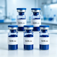 Poudre lyophilisée de peptide de cuivre bleu GHK-Cu, tripeptide de cuivre-1, matière première cosmétique, poudre de collagène