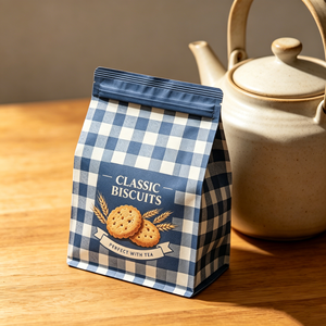 Nouveau produit : Sac latéral personnalisé à huit soudures latérales avec fermeture éclair et fente, idéal pour les grains de café et les biscuits, pour l'emballage alimentaire. - Product Image 3