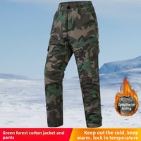 Ensemble tactique d'hiver épaissi camouflage thermique pour l'aventure en plein air : veste et pantalon chauds pour le commerce de gros