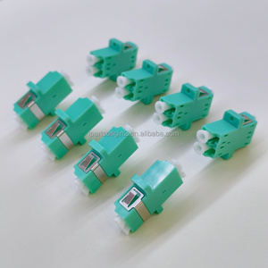 Adaptador de Fibra Óptica Dúplex LC UPC OM3 Aqua, Acoplador LC-LC para Cableado Multimodo de Centros de Datos, Suministro de Fábrica - Product Image 5