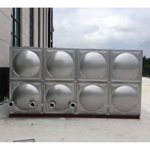 Réservoir en acier inoxydable soudé SS304 316 pour le stockage d'eau, 3000, 5000, 10000 gallons/litres, réservoir d'eau sectionnel en acier pressé - Product Image 5