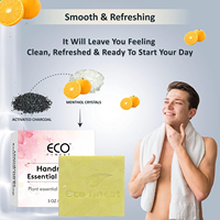 Jabón Artesanal de Aceite de Coco con Naranja Dulce, 85g (3oz), Barra Limpiadora Natural, Refresca la Piel, Alivia la Irritación, Equilibra el PH, Controla la Grasa