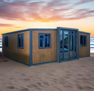 บ้านเคลื่อนที่แบบพกพาขนาด 20 ฟุต 40 ฟุต 2 ห้องนอน สไตล์ออสเตรเลีย บ้านเคลื่อนที่แบบขยายได้ ผลิตจากแผงแซนวิช ระบายอากาศได้ดี ดีไซน์ทันสมัย - Product Image 1