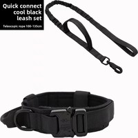 Collier de chien personnalisé en nylon, tactique, à carreaux, robuste, anti-traction, résistant aux chocs, toutes saisons, lavable en machine, marque privée pour