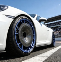 Cubierta Central Aerodinámica de Fibra de Carbono Extraíble, Llantas de Aleación Forjadas Ligeras de Alto Rendimiento, Aptas para Porsche BMW, Diseños Personalizados